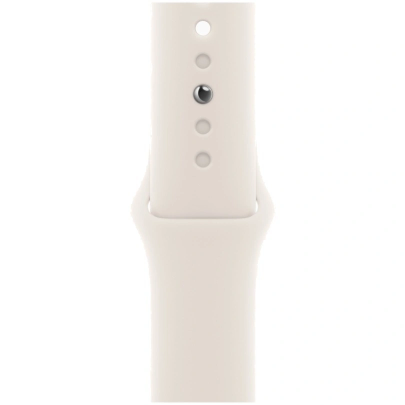 Apple Watch SE 2024, 40 мм, алюминий цвета "Сияющая звезда", Starlight Sport Band, M/L (MXEG3). Фото 3
