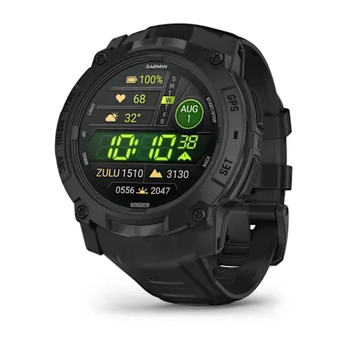 Умные часы Garmin Instinct 3 50mm, Amoled, Tactical Edition, Black with Black Band (010-03020-90). Фото 1