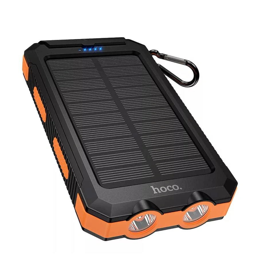 Внешний аккумулятор Hoco J164 Platinum Solar 8000mAh, Чёрный. Фото 4