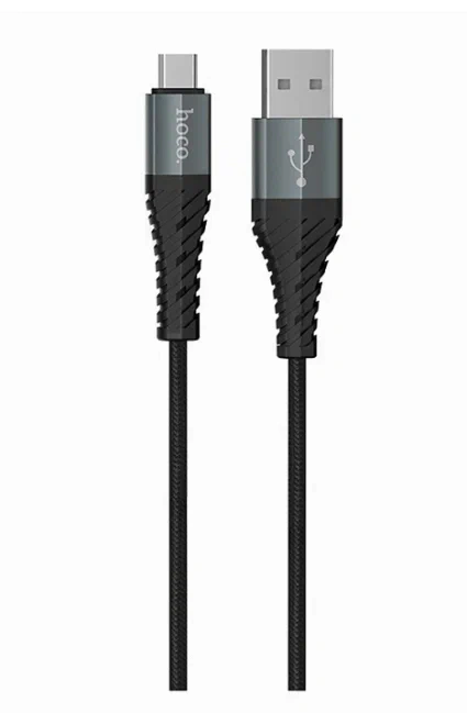 Кабель Hoco X38 USB- Micro 1м, Чёрный. Фото 1