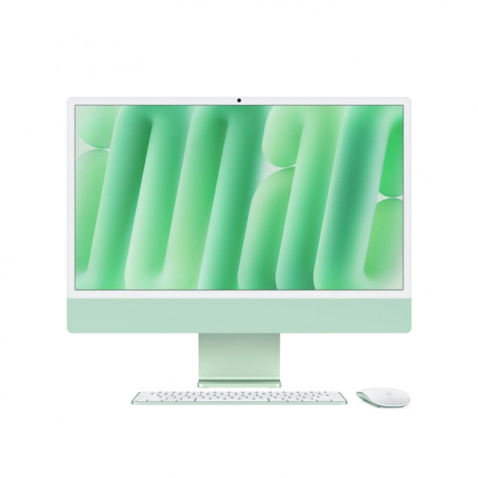 Apple iMac 24" Retina 4,5K, (MWUY3RU/A) (M4, 10-ядер CPU, 10-ядер GPU, 16 ГБ, 256 ГБ SSD, 2024), Зелёный. Фото 2