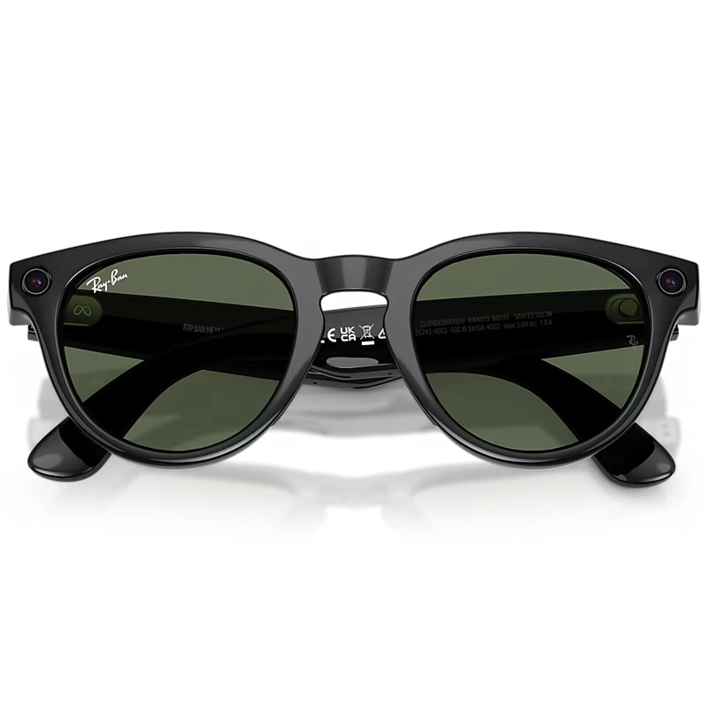 Умные очки Ray Ban Headliner (Gen 2) RW4013 Глянцевый чёрный/Зелёный фотохром M 150-50 (601/7150). Фото 5