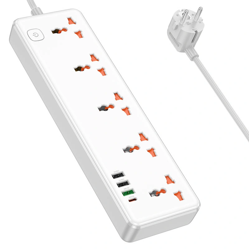 Сетевой фильтр Hoco AC14A, Белый. Фото 3