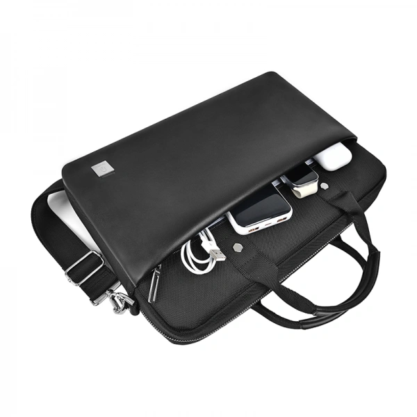 Сумка для ноутбука Wiwu Hali Laptop Pro 15.6", Чёрная. Фото 4