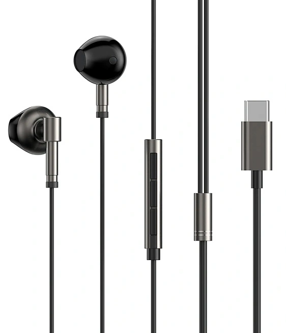 Наушники Wiwu Wired Sports Earphone EB316 Type-C, Чёрные. Фото 1
