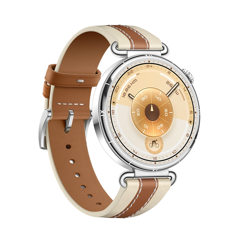 Умные часы Huawei Watch GT 6 41мм, Коричневый, Ремешок коричневый из композитной кожи (KSU-B19). Фото 3