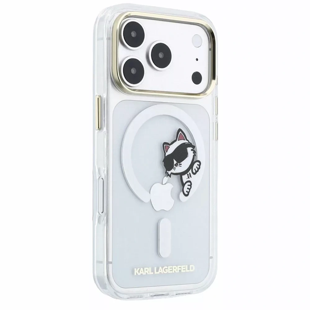 Накладка Lagerfeld для iPhone 18 Pro Max/17 Pro Max IML Sketch Choupette Hard (MagSafe), Transparent (KLHMP18X6HCPSCT). Фото 2