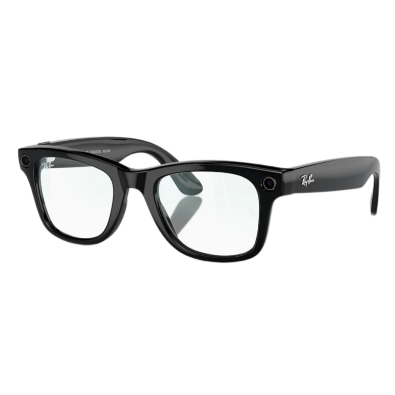 Умные очки Ray Ban Wayfarer RW4006 Shiny Black/Clear 150-50mm (601/SB50). Фото 1
