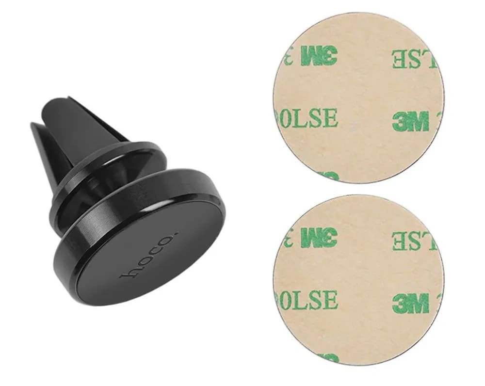 Держатель Hoco CA47 Metal magnetic in-car air outlet mount, Чёрный. Фото 4