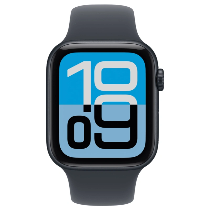 Умные часы Apple Watch SE 3 2025, 40 мм, алюминий цвета "Midnight", Sport Band "Midnight" размер M/L (MEHC4). Фото 2