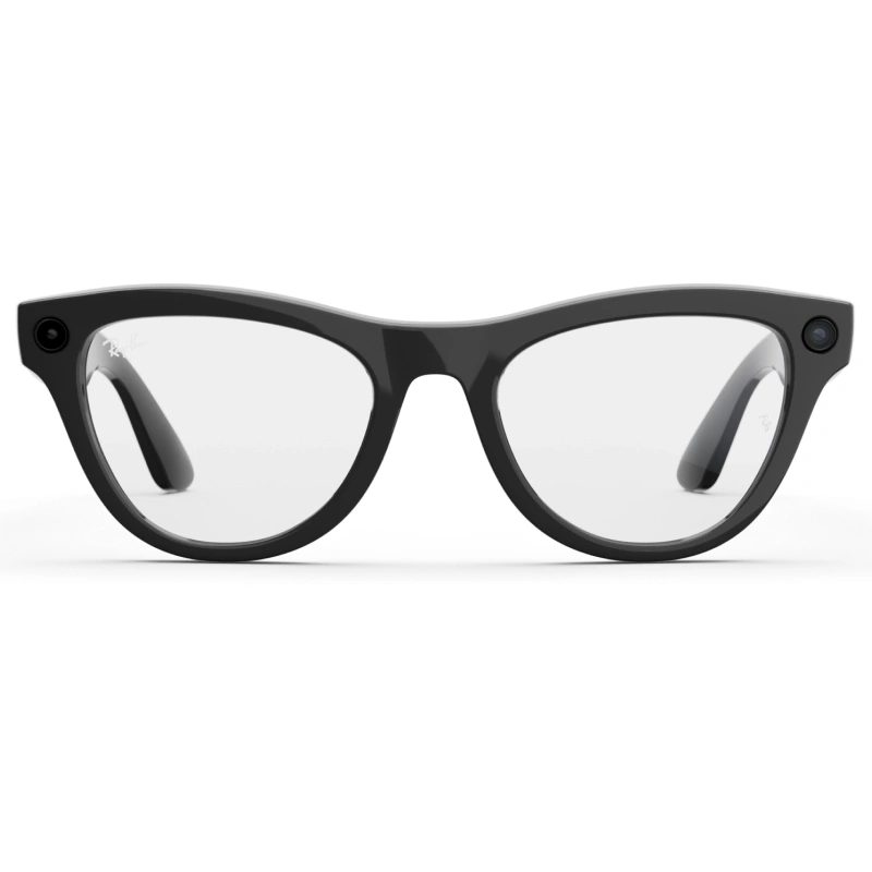 Умные очки Ray Ban Skyler (Gen 2) RW4014 Shiny Black/Clear 150-52mm (601/SB52). Фото 2
