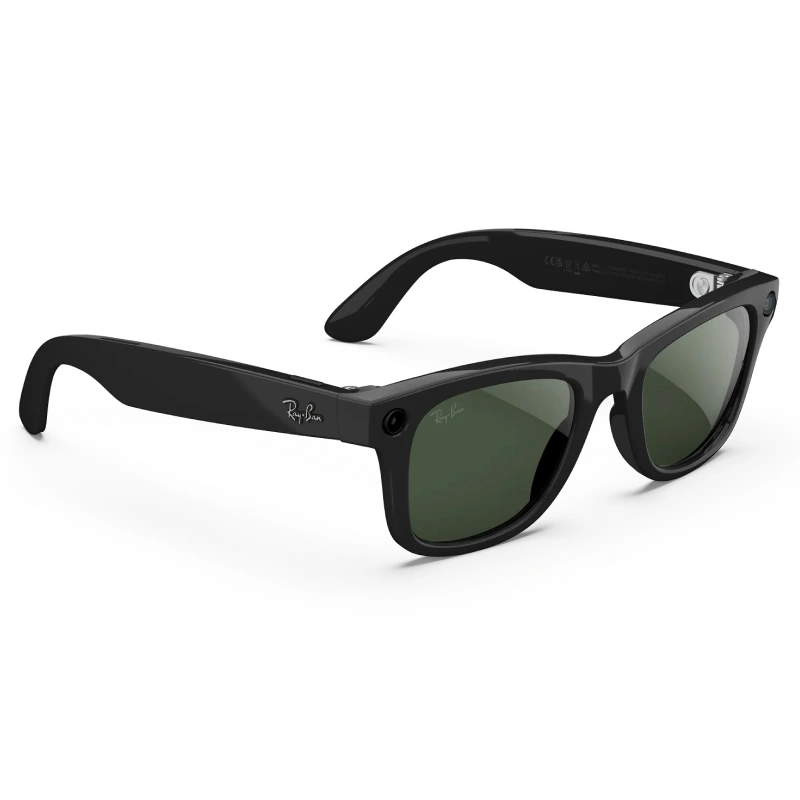 Умные очки Ray Ban Wayfarer (Gen 2) RW4012 Shiny Black/Transition Graphite Green M 150-50mm (601/1M50). Фото 3