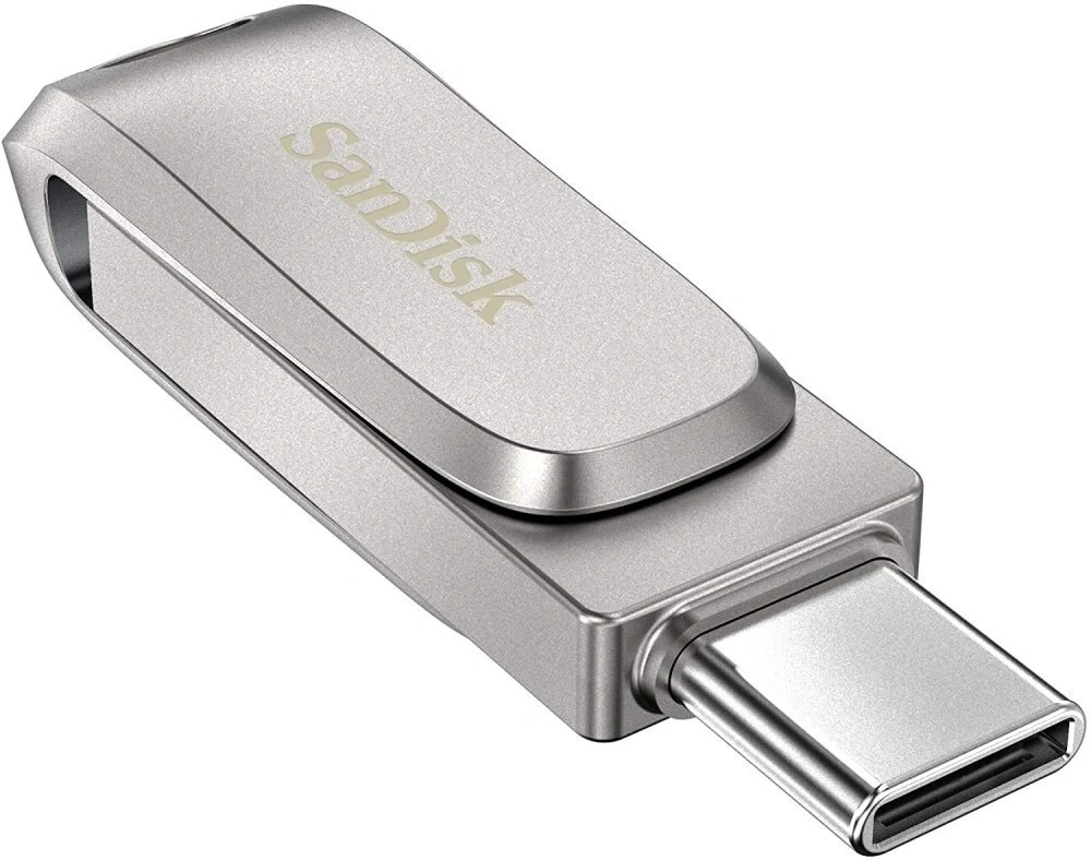 Накопитель SanDisk Ultra Dual Drive Luxe 64Гб, Silver (SDDDC4-064G-G46). Фото 3