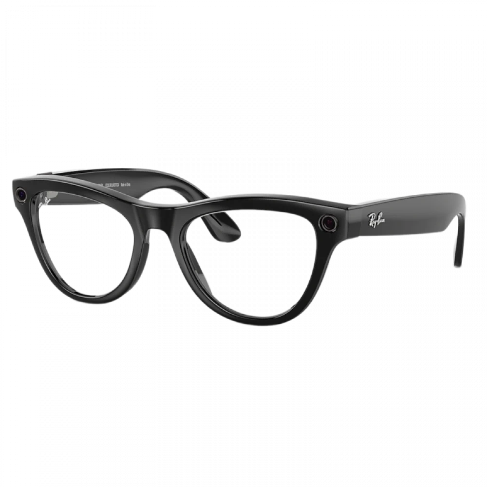 Умные очки Ray Ban Skyler (Gen 1) RW4010 Чёрный глянцевый/Небесно-голубой фотохром 150-52mm (601/MF52). Фото 1