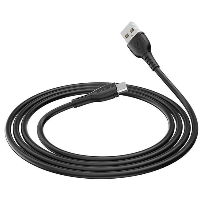Кабель Borofone BX51 Triumph USB For Micro 1м, Чёрный. Фото 3