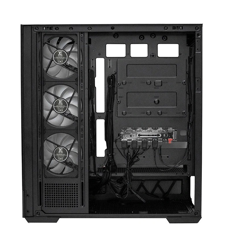 Корпус XASTRA Q700 7ARGB-C10-UC [Q700-7FM12A-C10-UC] Чёрный. Фото 3
