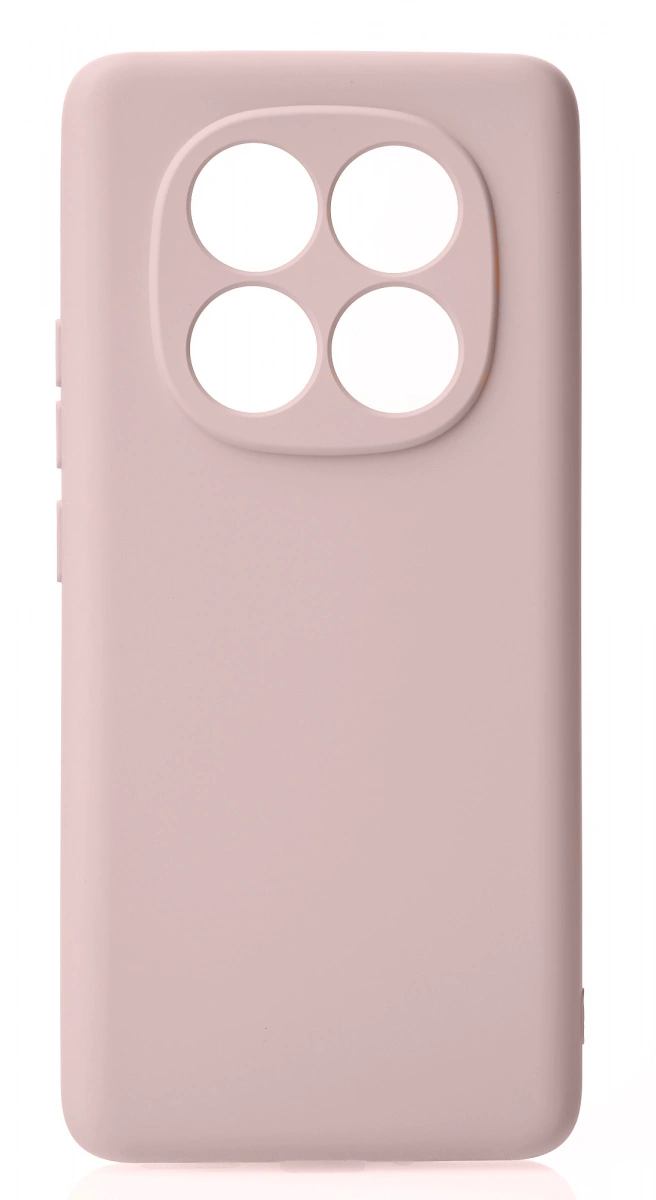 Накладка Silicone Case для Redmi Note 14 Pro 5G / Poco X7, Пудровая. Фото 1