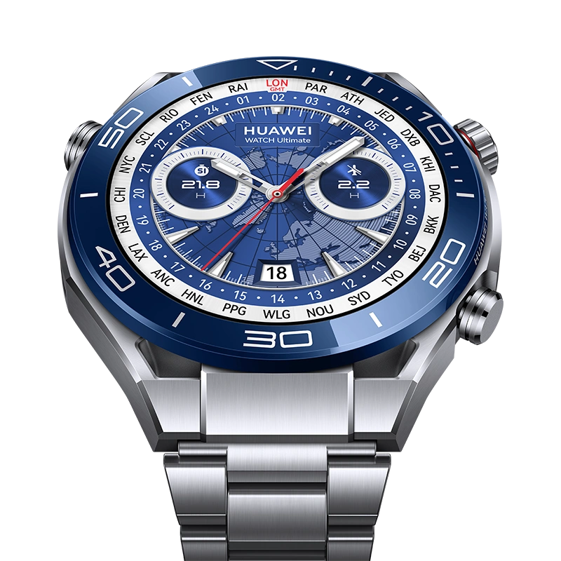 Умные часы Huawei Watch Ultimate, Voyage Blue (CLB-B19). Фото 4