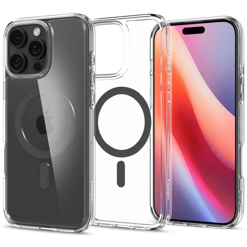 Накладка Spigen Ultra Hybrid MagSafe для iPhone 16 Pro Max, Graphite (ACS07999). Фото 1