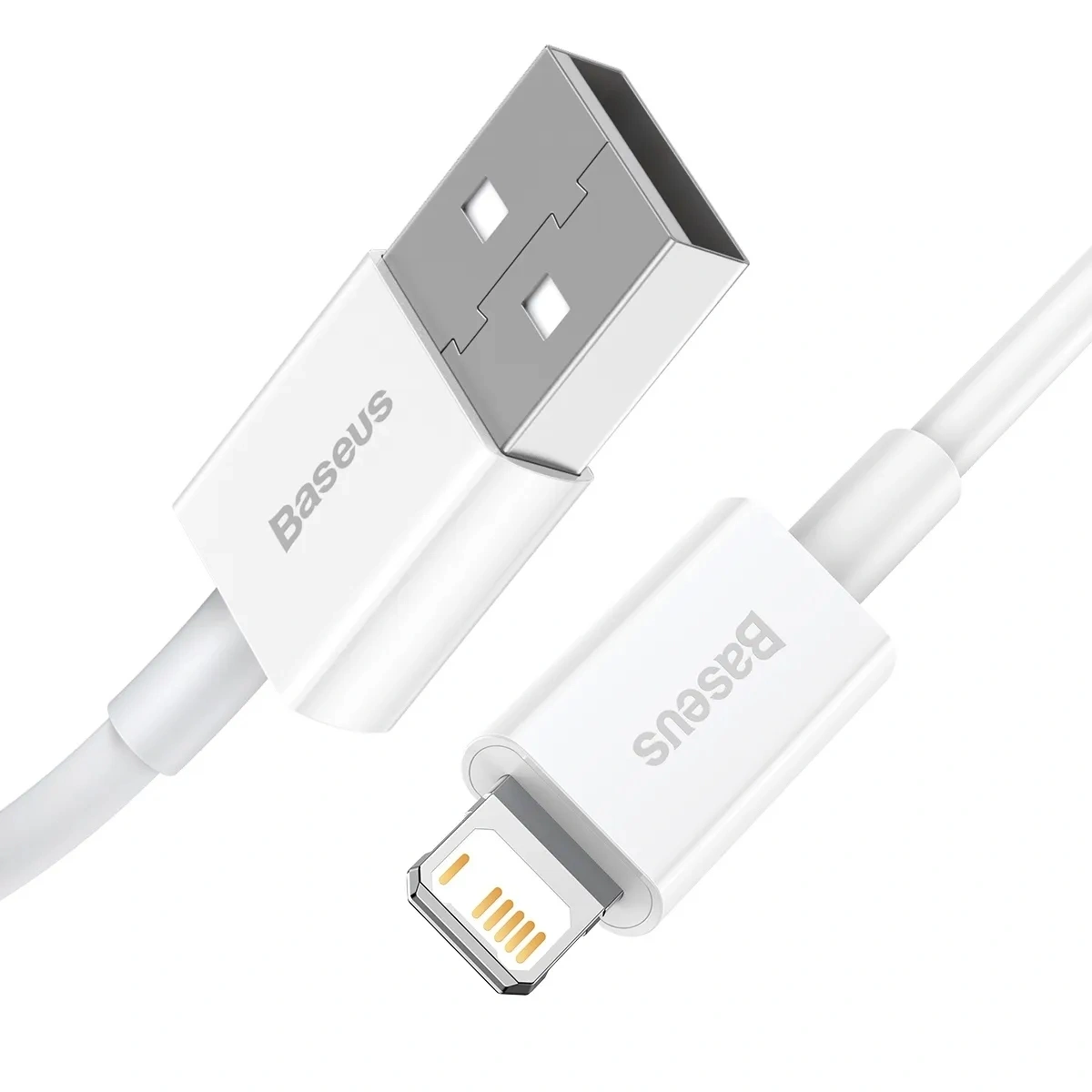 Кабель Baseus Superior Series Fast Charging Data Cable USB to iP 2.4A 1m, Белый (CALYS-B02). Фото 3
