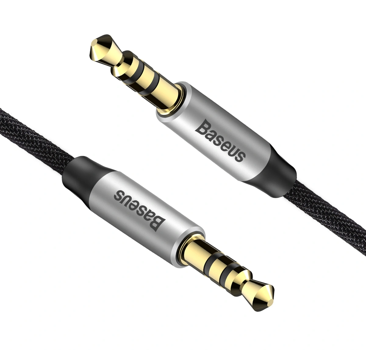 Кабель AUX Baseus Yiven Audio Cable M30 1.5м, Чёрный (CAM30-CS1). Фото 2