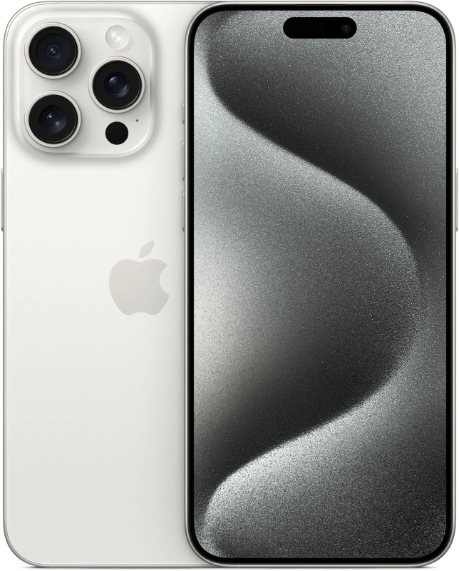Смартфон Apple iPhone 15 Pro Max 256Gb White Titanium (eSIM+SIM). Фото 1