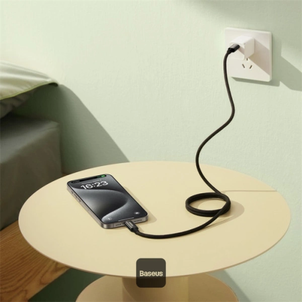 Кабель Baseus Tungsten Gold Magnetic Type-C to Type-C, PD 100W 1м, Black (P10319805111-00). Фото 3