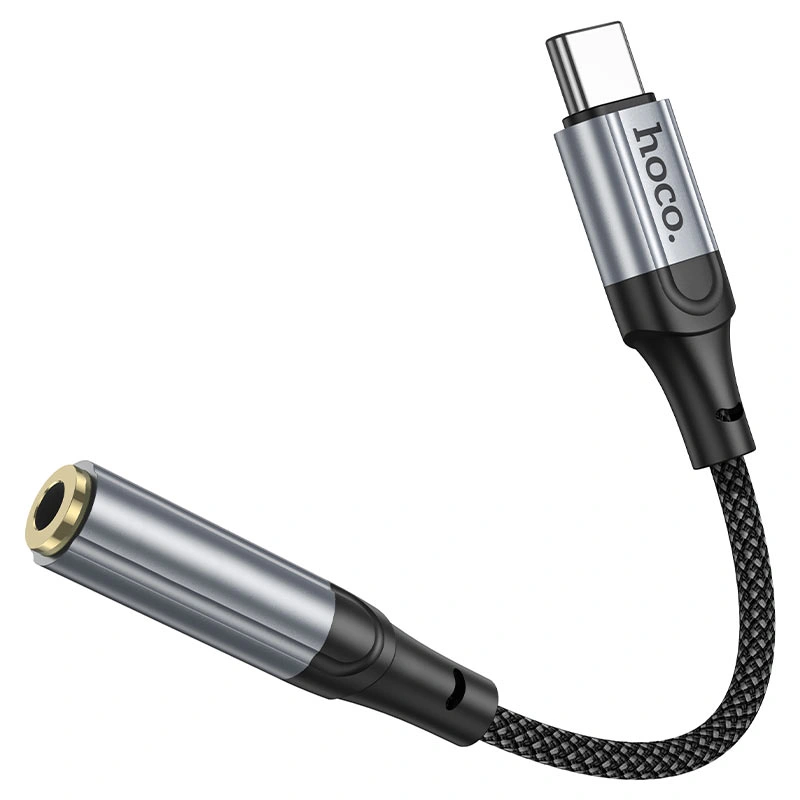 Переходник Hoco LS36 fresh digital Type-c to 3.5 audio, Чёрный. Фото 3