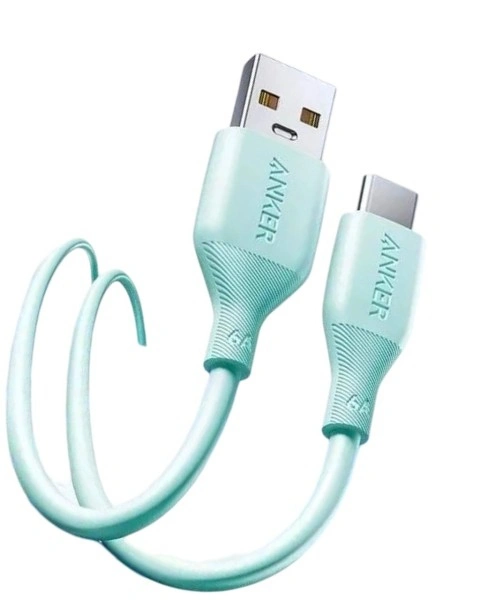 Кабель Anker USB-A to USB-C 1m 6A TPE, Зелёный (A8001661). Фото 2