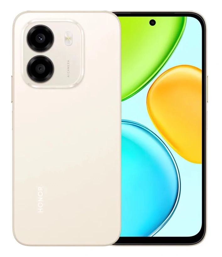 Смартфон Honor X6e 5G 4/256Гб, Солнечный золотистый (LBU-LX1). Фото 1