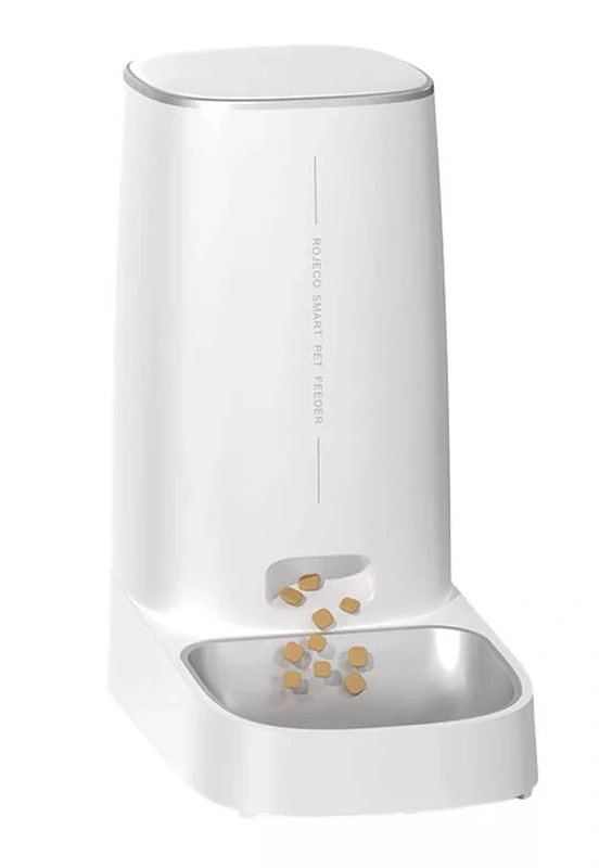 Умная кормушка для животных XiaoMi Rojeco 4L Automatic Pet Feeder WIFI Version Single Bowl, белый (RJJDS0WIFI-4L). Фото 1