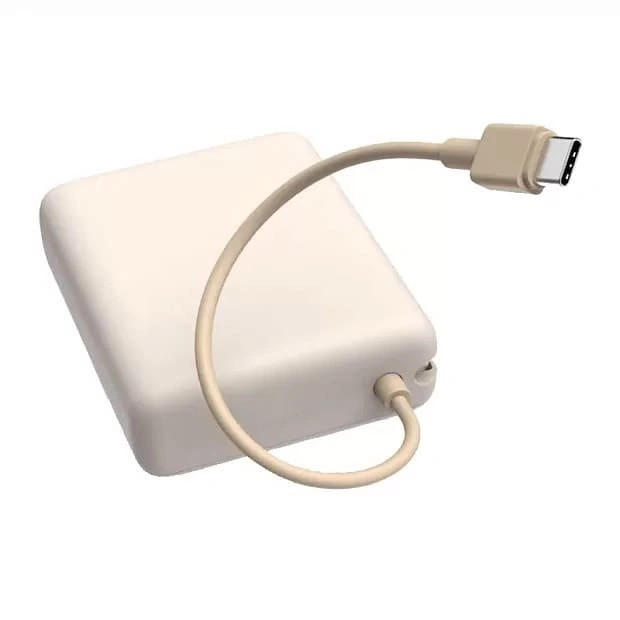 Внешний аккумулятор XiaoMi Power Bank Wireless 33W 10000mAh с кабелем USB-C PB1033MI, Бежевый (BHR9360CN). Фото 4