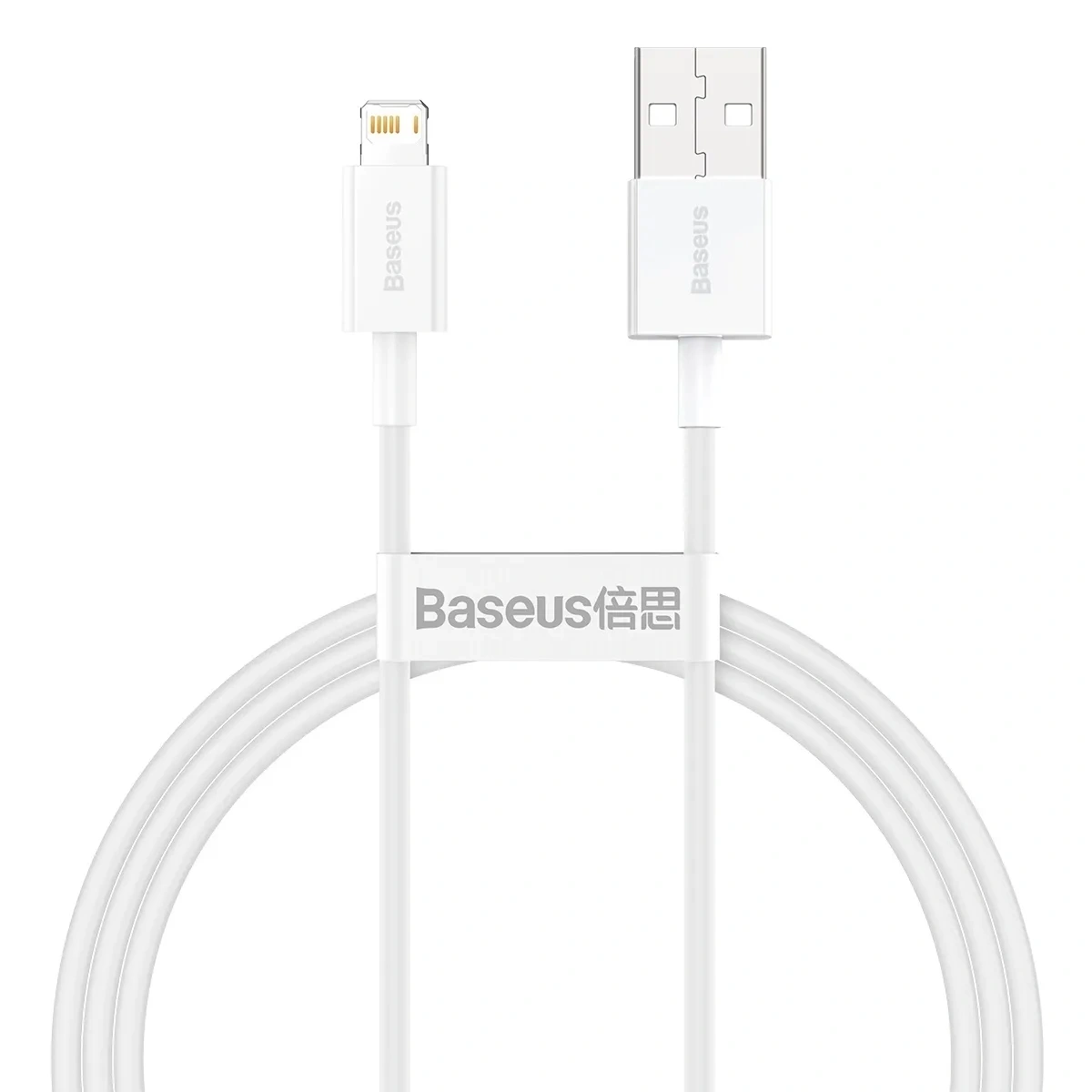 Кабель Baseus Superior Series Fast Charging Data Cable USB to iP 2.4A 1m, Белый (CALYS-B02). Фото 1