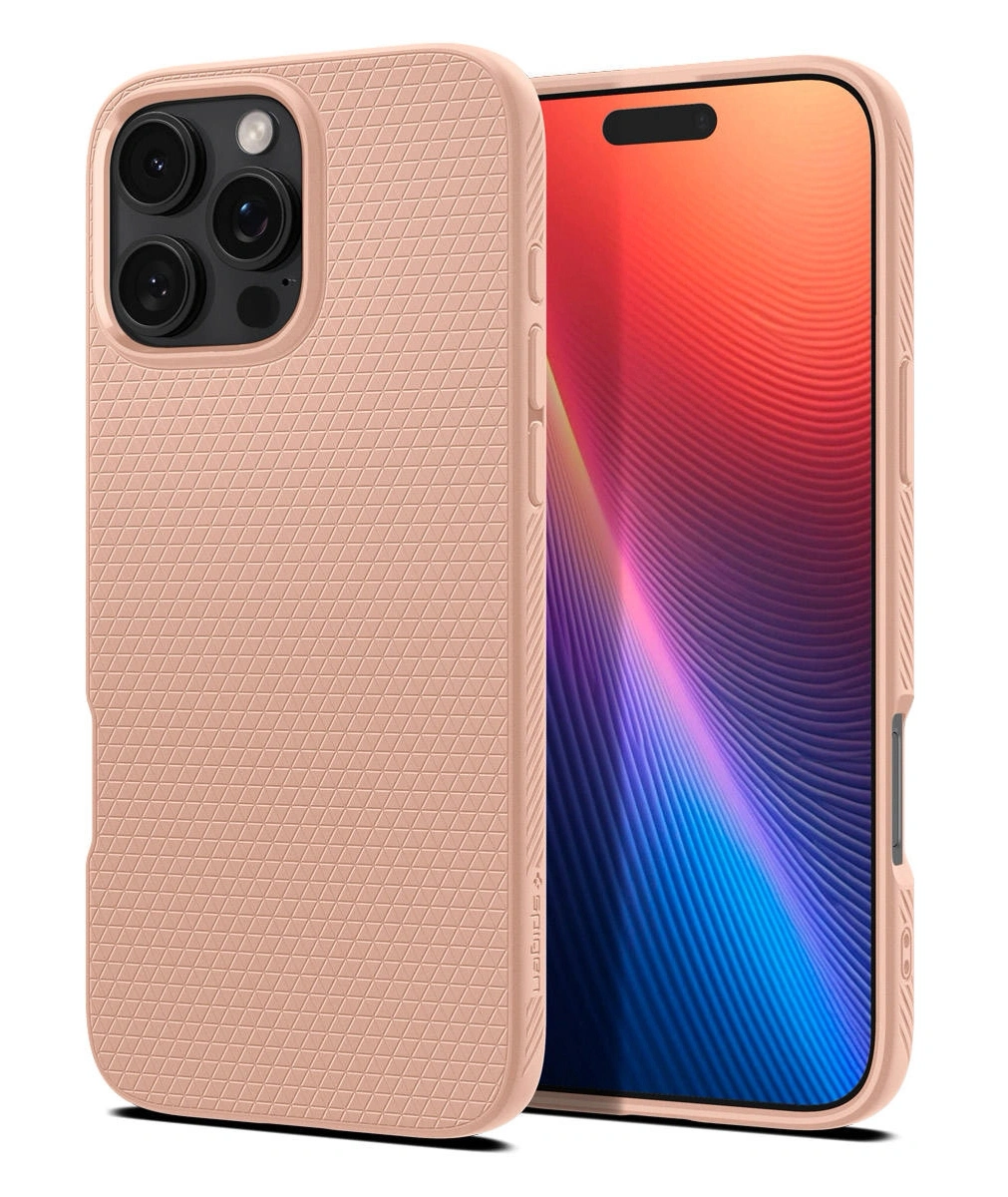 Накладка Spigen Liquid Air для iPhone 16 Pro Max, Rose Titanium (ACS08687). Фото 1