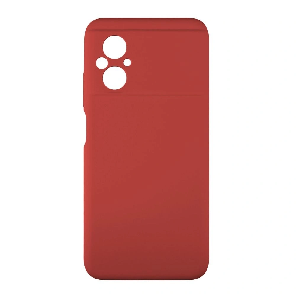 Накладка Silicone Case Logo для Poco M5 4G, Красная. Фото 1