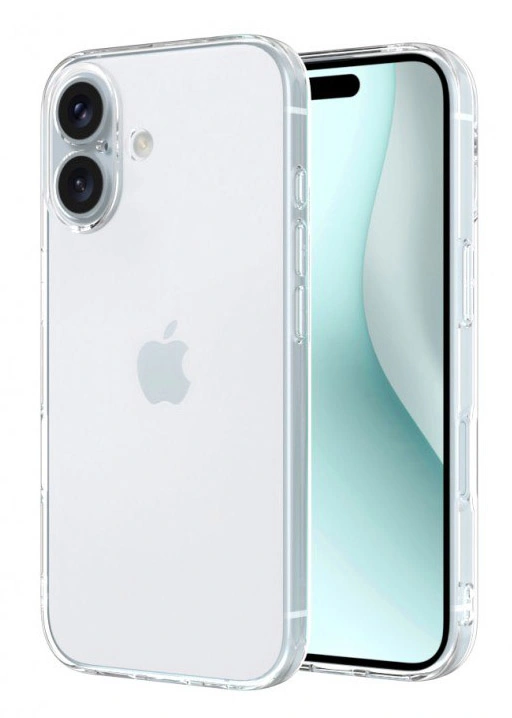 Накладка Zibelino Ultra Thin Case для iPhone 16 с защитой для камеры, Прозрачная. Фото 1