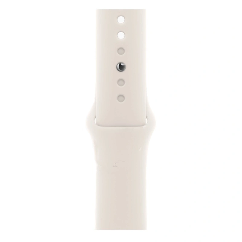 Apple Watch Series 10, 42 мм, серебристый алюминий, спортивный ремешок цвета "Starlight", M/L (MWWW3). Фото 3