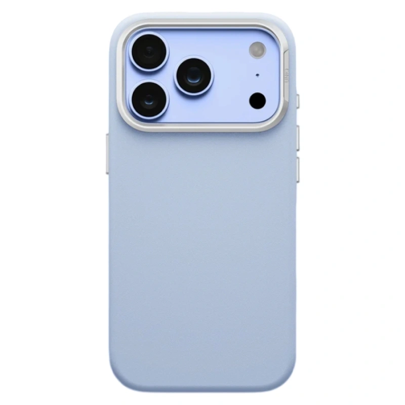 Накладка Uniq для iPhone 18 Pro / iPhone 17 Pro Lyden DS Vegan Leather Case (MagSafe), Frost Blue (IP6.3P(2026)-LYDMFBLU). Фото 2