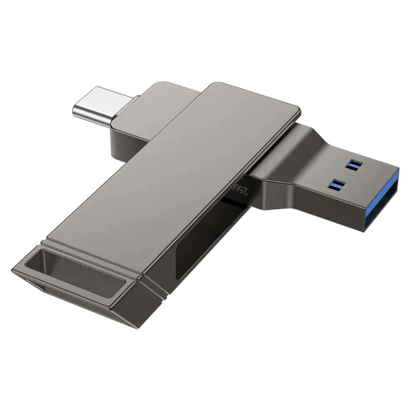 Накопитель Hoco UD15 Smart Type-C USB drive 64Gb USB 3.2, Серый. Фото 3