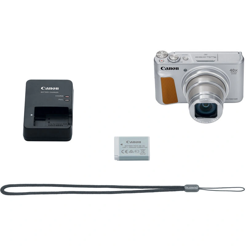 Фотоаппарат Canon PowerShot SX740 HS, Серебристый (Английский язык). Фото 5