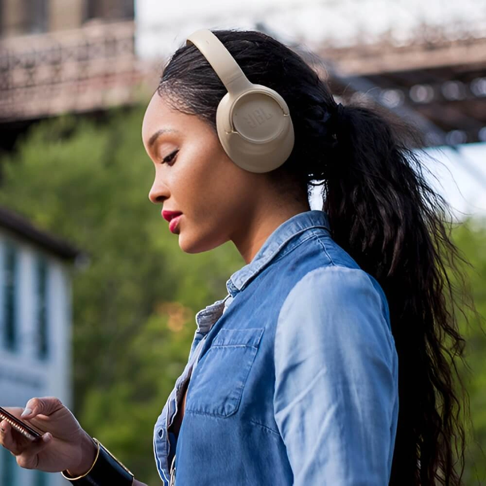 Беспроводные наушники JBL Tune 730BT, Бежевый. Фото 8