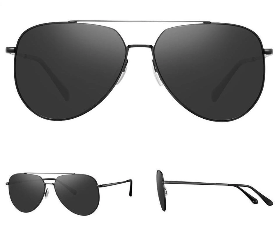 Солнцезащитные очки Mijia Navigator Sunglasses Pilota MSG01GJ, Чёрные (BHR6250CN). Фото 2