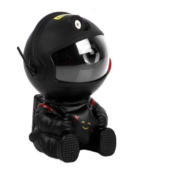 Детский ночник-проектор Космонавт со звездой "Звёздное небо" с пультом, 7 режимов, Чёрный. Фото 1