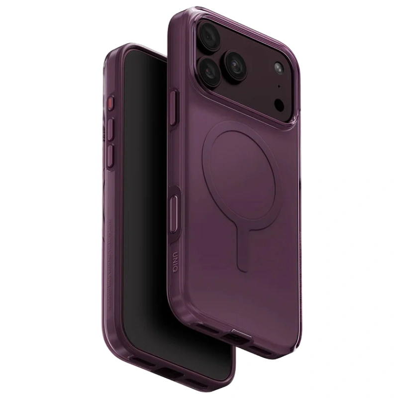 Накладка Uniq для iPhone 18 Pro Max / iPhone 17 Pro Max Clario Eco-Friendly Case (MagSafe), Fig Purple (IP6.9P(2026)-CLARMFPUR). Фото 1