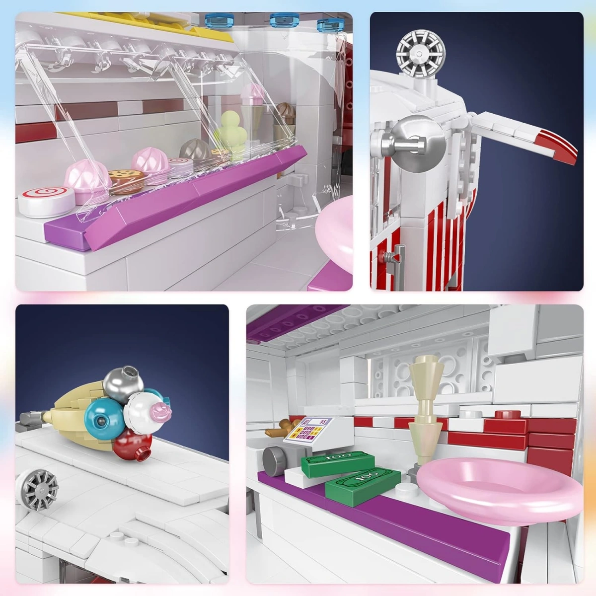 Конструктор Mould King Creative Idea 10039. Ice Cream Truck, 1078 деталей. Фото 3