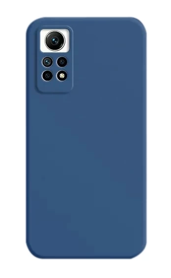 Накладка Silicone Case Logo для Redmi Note 12 Pro 4G, Синяя