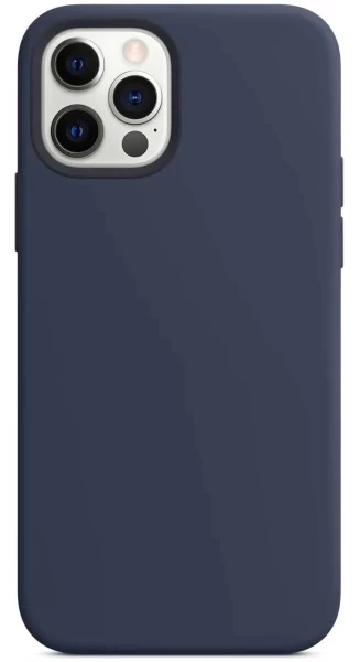 Накладка Silicone Case With MagSafe для iPhone 12 Pro / iPhone 12, Deep Navy
