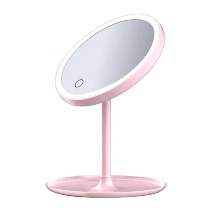 Зеркало для макияжа DOCO Daylight Small Mirror Pro, Розовое
