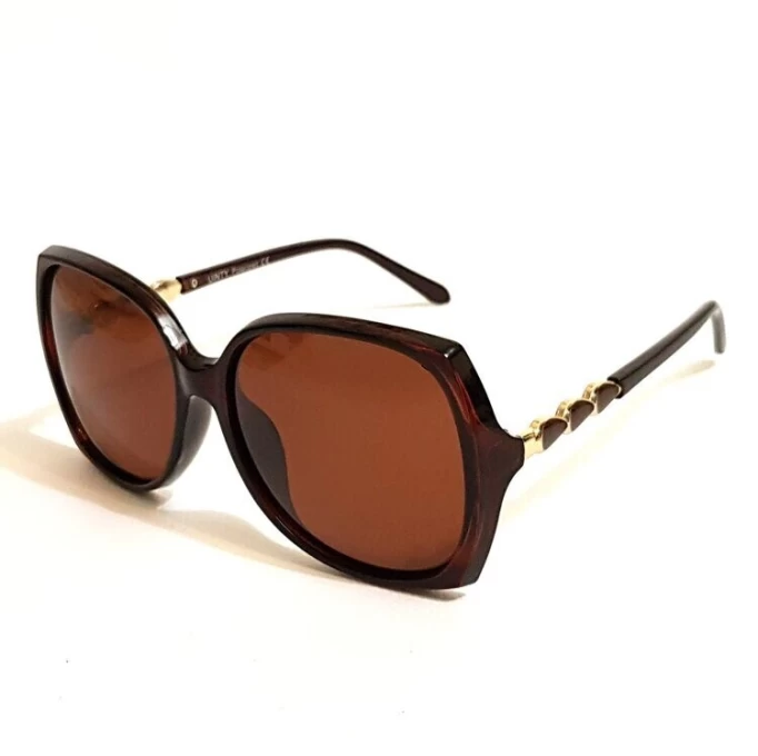 Солнцезащитные очки Chris Jann CJ0736 (C4)*** 52 22-143, Коричневый, коричнево-дымчатый