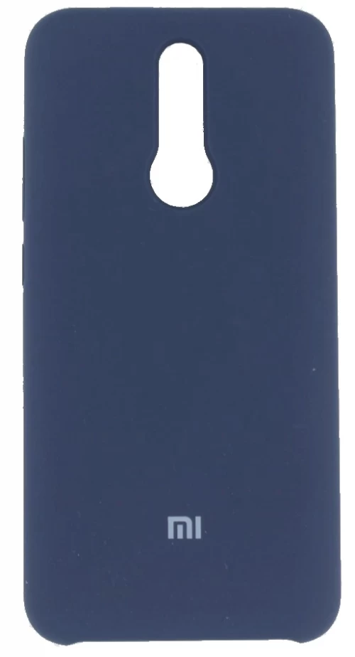 Накладка Silicone Case для Redmi 8, Тёмно-синяя